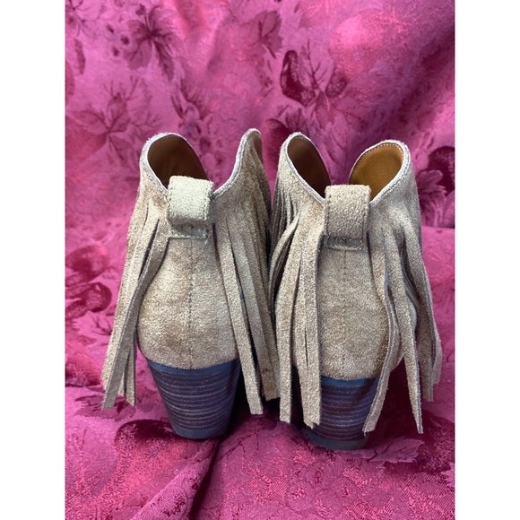 COCONUTS By Matisse "Lambert" Women's Size 6.5M Brown Faux Suede Fringe Boots - Picture 5 of 12